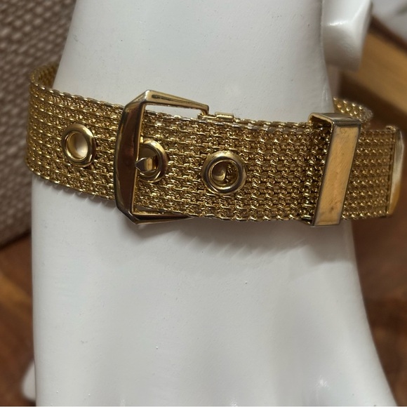 Vintage Avon Gold Mesh Belt Bracelet - Picture 1 of 8